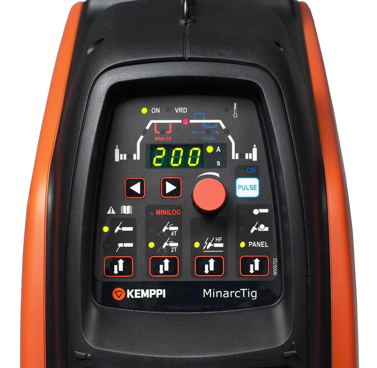 Minarctig200EvoMLP  Kemppi MinarcTig Evo 200 MLP with Pulse Ready to Weld Package, includes TIG Torch & Earth Cable - 230v, CE